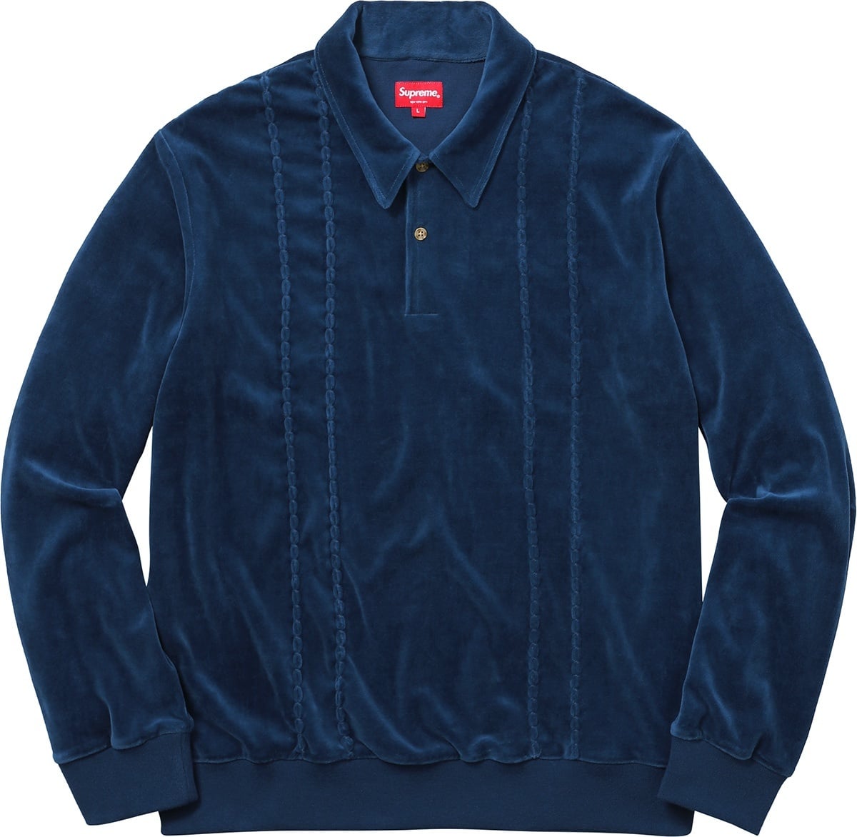 Velour L/S Polo view 5